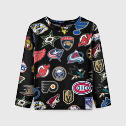 Детский лонгслив 3D NHL pattern