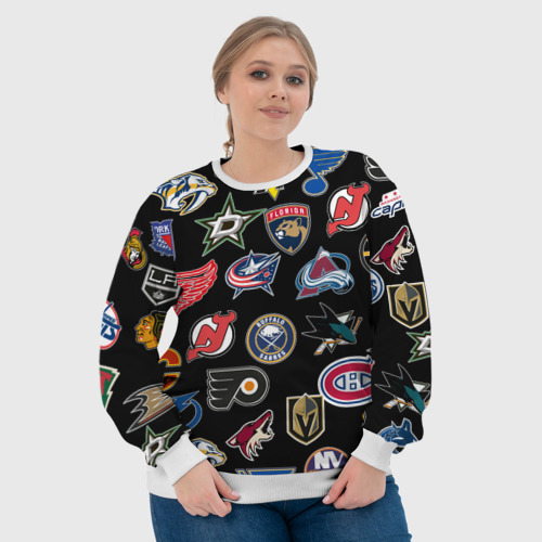 Женский свитшот 3D NHL pattern, цвет 3D печать - фото 6