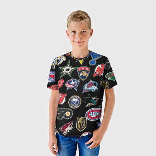 Детская футболка 3D NHL pattern, цвет 3D печать - фото 3