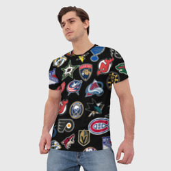 Мужская футболка 3D NHL pattern - фото 2