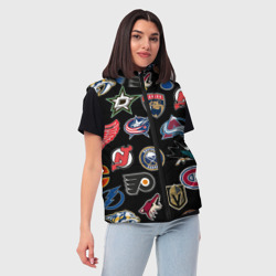 Женский жилет утепленный 3D NHL pattern - фото 2
