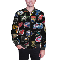 Мужской бомбер 3D NHL pattern - фото 2