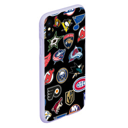 Чехол для iPhone XS Max матовый NHL pattern - фото 2