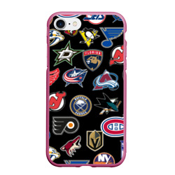 Чехол для iPhone 7/8 матовый NHL pattern