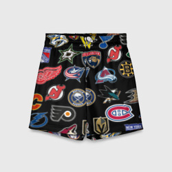 Детские спортивные шорты 3D NHL pattern