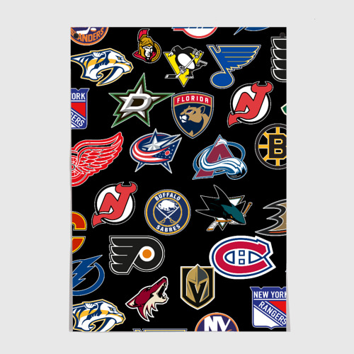 Постер NHL pattern