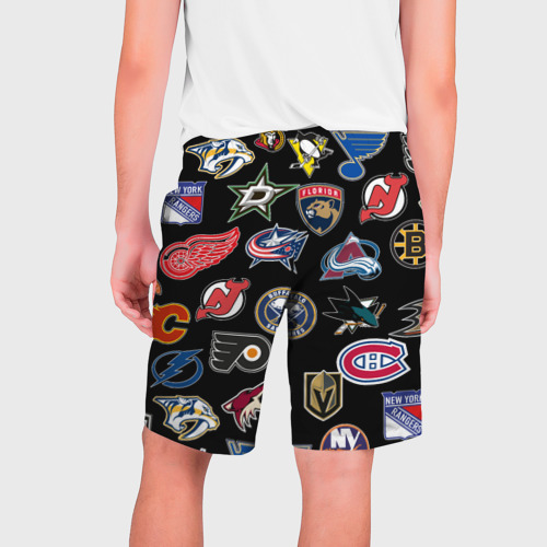 Мужские шорты 3D NHL pattern, цвет 3D печать - фото 2
