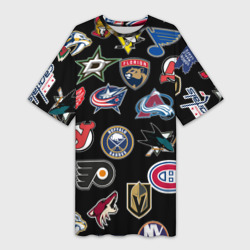 Платье-футболка 3D NHL pattern