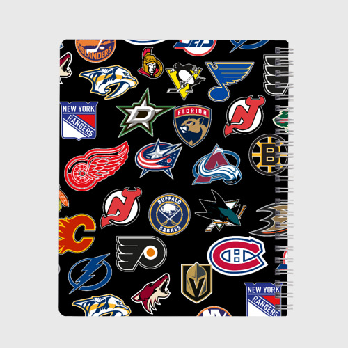 Тетрадь NHL pattern, цвет крупная клетка - фото 2