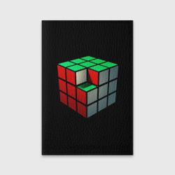 Обложка для паспорта матовая кожа Кубик Рубика