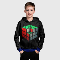 Детская толстовка 3D на молнии Кубик Рубика - фото 2