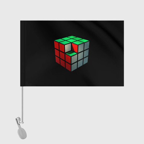 Флаг для автомобиля Кубик Рубика - фото 2