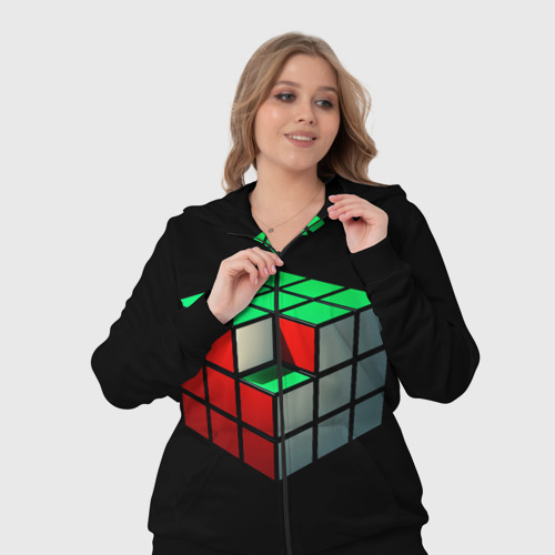 Женский костюм 3D Кубик Рубика, цвет черный - фото 7