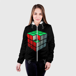 Женская куртка 3D Кубик Рубика - фото 2