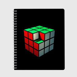 Кубик Рубика – Тетрадь с принтом купить