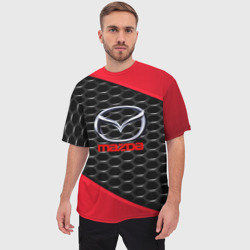 Мужская футболка oversize 3D Mazda - фото 2