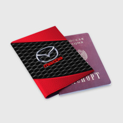 Обложка для паспорта матовая кожа Mazda - фото 2