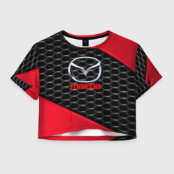 Женская футболка Crop-top 3D Mazda