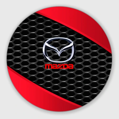 Круглый коврик для мышки Mazda