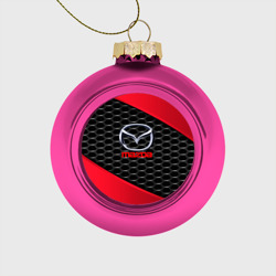 Стеклянный ёлочный шар Mazda