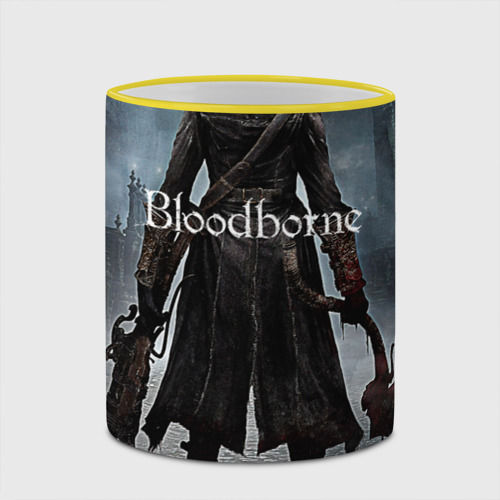 Кружка с полной запечаткой Bloodborne, цвет Кант желтый - фото 4