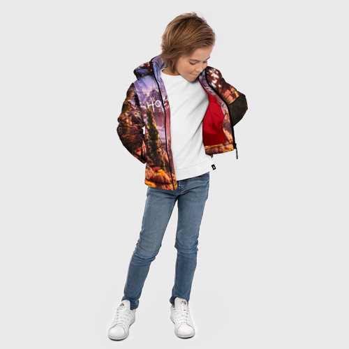 Зимняя куртка для мальчиков 3D Horizon Zero Dawn, цвет красный - фото 5