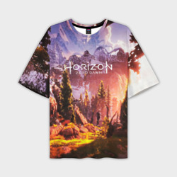 Мужская футболка oversize 3D Horizon Zero Dawn