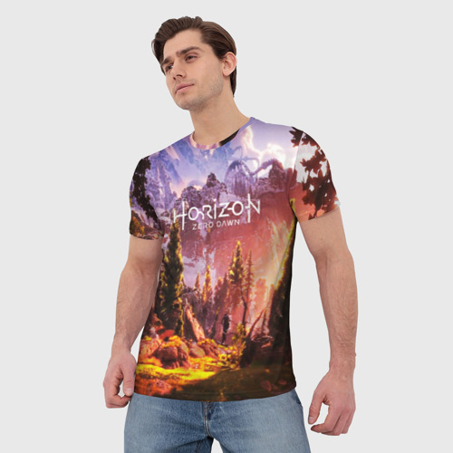 Мужская футболка 3D Horizon Zero Dawn, цвет 3D печать - фото 3