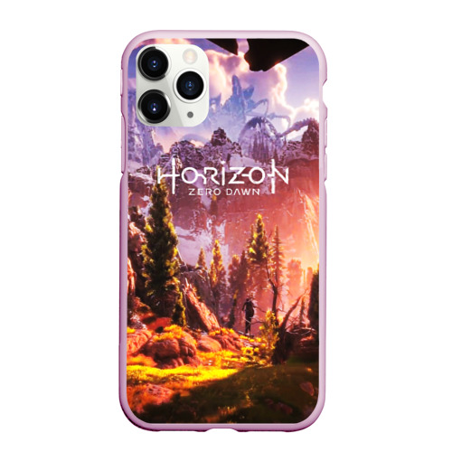 Чехол для iPhone 11 Pro Max матовый Horizon Zero Dawn, цвет розовый