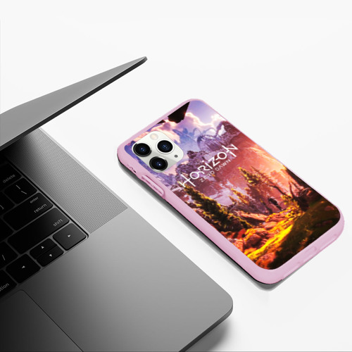 Чехол для iPhone 11 Pro Max матовый Horizon Zero Dawn, цвет розовый - фото 5
