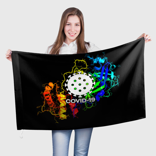 Флаг 3D COVID-19 NEW