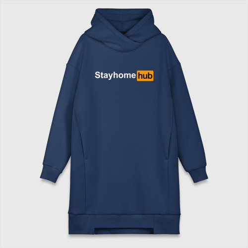 Платье-худи хлопок Stayhome Hub