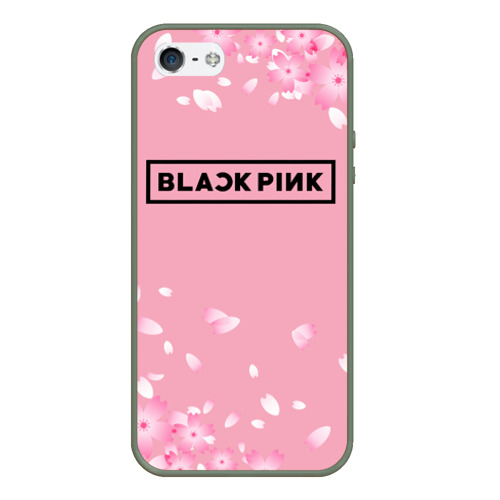 Чехол для iPhone 5/5S матовый Blackpink, цвет темно-зеленый