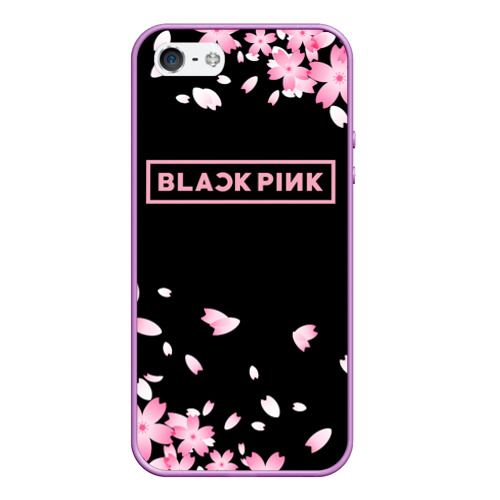 Чехол для iPhone 5/5S матовый Blackpink, цвет сиреневый