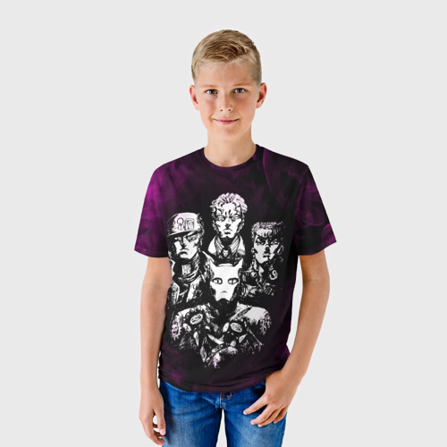 Детская футболка 3D с принтом JOJO`S BIZARRE ADVENTURE, фото на моделе #1