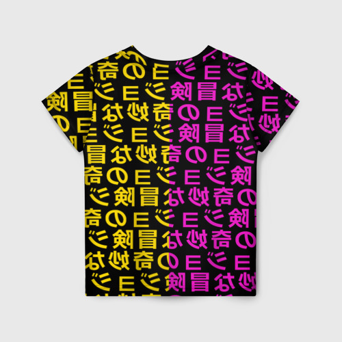 Детская футболка 3D Иеороглифы ДжоДжо, цвет 3D печать - фото 2