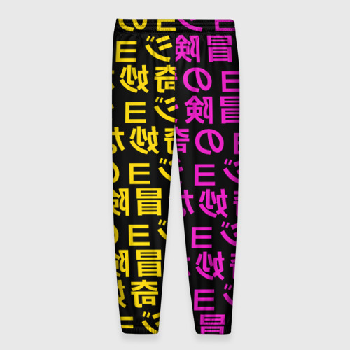Мужские брюки 3D Иеороглифы ДжоДжо, цвет 3D печать - фото 2