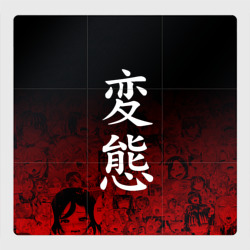 Магнитный плакат 3Х3 Hentai много лиц на красном