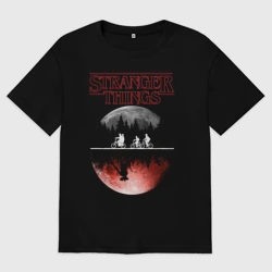 Женская футболка хлопок Oversize Очень странные дела