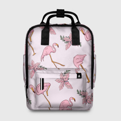 Женский рюкзак 3D Розовый фламинго