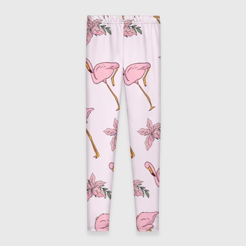 Леггинсы 3D Розовый фламинго - фото 2