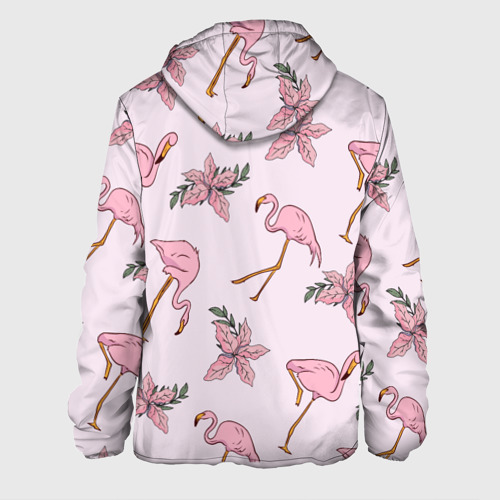 Мужская куртка 3D Розовый фламинго, цвет 3D печать - фото 2