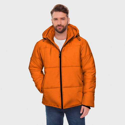Мужская зимняя куртка 3D Цвет апельсиновая корка, цвет светло-серый - фото 3