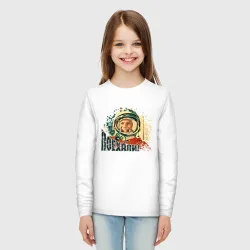 Детский лонгслив хлопок Юрий Гагарин - фото 2