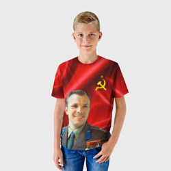 Детская футболка 3D Юрий Гагарин - фото 2