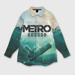 Женская рубашка oversize 3D Metro Exodus