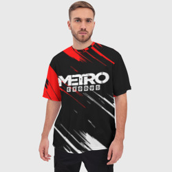 Мужская футболка oversize 3D Metro Exodus - фото 2