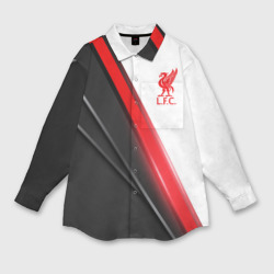 Женская рубашка oversize 3D Liverpool F.C