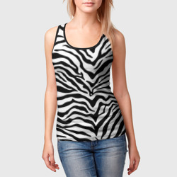 Женская майка 3D Я зебра - фото 2