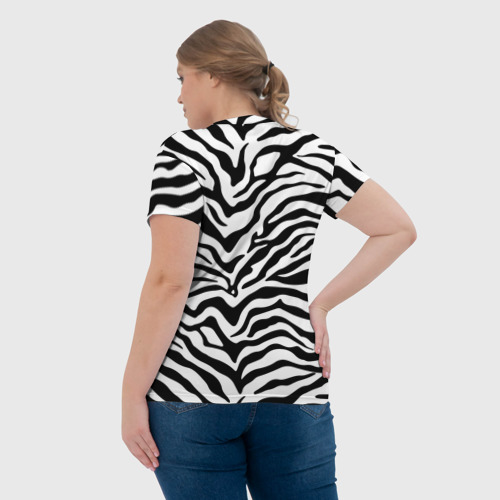 Женская футболка 3D Я зебра, цвет 3D печать - фото 7